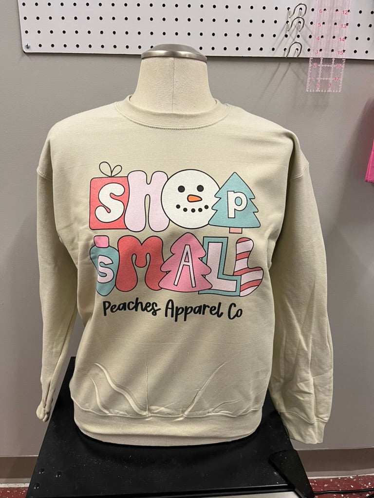 Peaches Apparel Co Shop Small Retro Christmas Sweatshirt