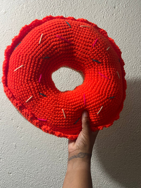 CROCHET DONUT PILLOW